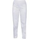 pantalon cuisine blanc stretch