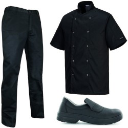 veste de cuisine pantalon de cuisine chaussure de cuisine pas cher