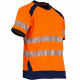Tee shirt haute visibilite orange norme en20471