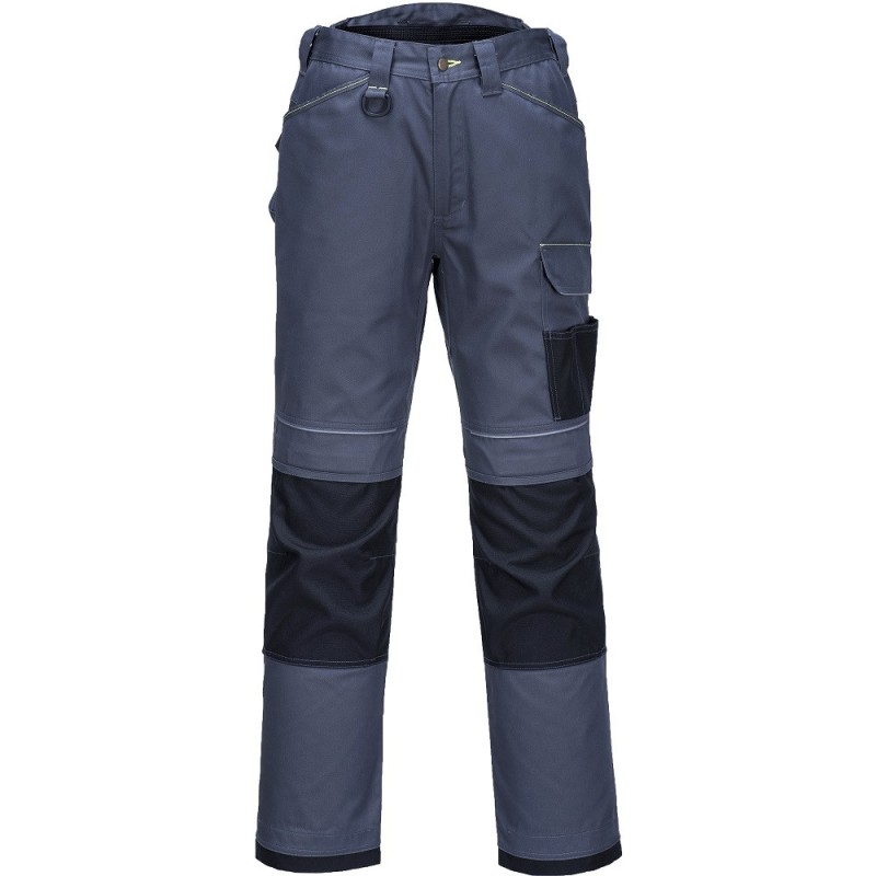 pantalon de travail leger gris renfort genoux