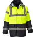 Parka haute visibilité jaune de travail 