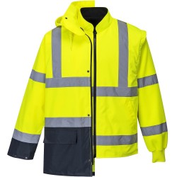 Parka de Travail haute visibilité jaune 5en1 EN 20471 -ESSENTIEL-