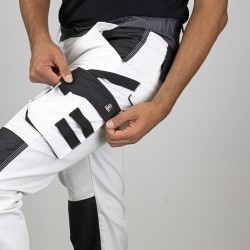 pantalon travail blanc confortable