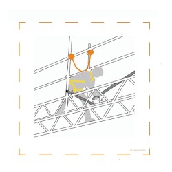 Kit essentiel retenue sur ECHAFAUDAGE longe 1.30 m de chez Harnaispro