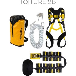 Kit de sécurité confort skydome antichute évolution sur toiture 20m de chez Harnaispro