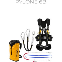 Kit de sécurité premium antichute évolution pylône avec harnais cordiste de chez Harnaispro