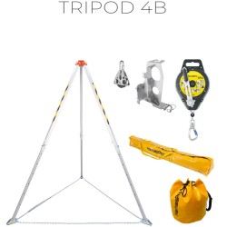 Kit de sécurité structurel trépied antichute service généraux pour descente et évacuation en espaces confinés de chez Harnaispro
