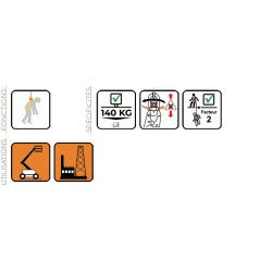 Antichute à rappel automatique à sangle de 2m de chez Harnaispro