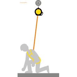 Antichute à rappel automatique à câble de 10m avec connecteur HOOK de chez Harnaispro Antichute à rappel automatique à câble de 10m avec connecteur HOOK de chez Harnaispro