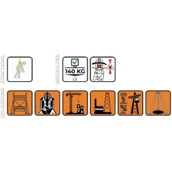 Antichute à rappel automatique à câble de 10m avec connecteur HOOK de chez Harnaispro Antichute à rappel automatique à câble de 10m avec connecteur HOOK de chez Harnaispro