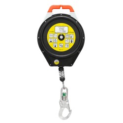 Antichute à rappel automatique à câble de 20m avec connecteur HOOK de chez Harnaispro Antichute à rappel automatique à câble de 20m avec connecteur HOOK de chez Harnaispro