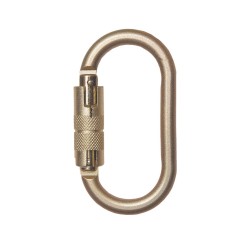 Mousqueton acier, verrouillage automatique double action de chez Harnaispro