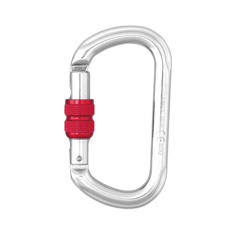 Mousqueton aluminium, verrouillage manuel de chez Harnaispro