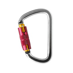 Mousqueton aluminum forme D, verrouillage automatique de chez Harnaispro