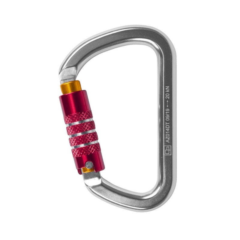 Mousqueton aluminium, verrouillage automatique triple action de chez Harnaispro