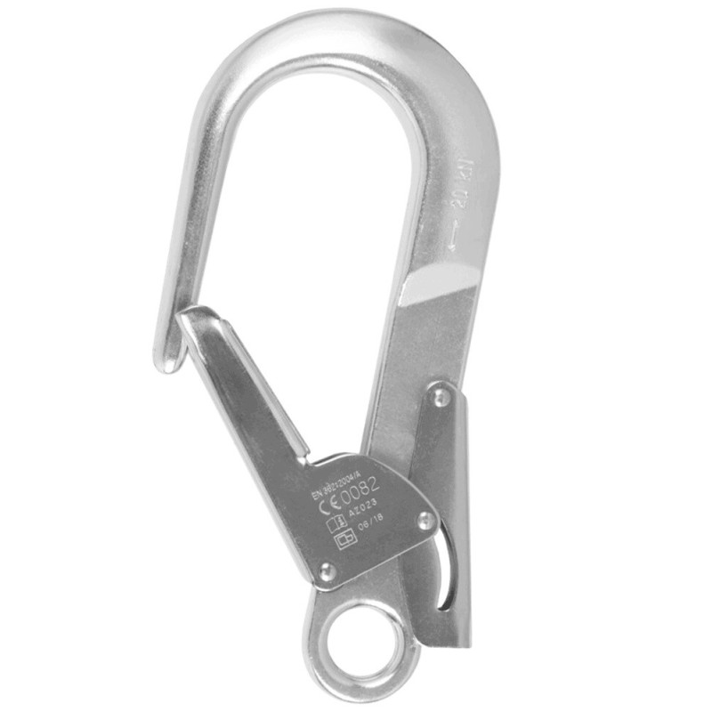 Mousqueton aluminium directionnel, verrouillage automatique de chez Harnaispro