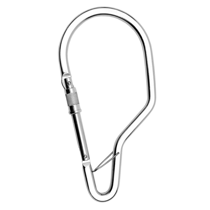 Mousqueton aluminium, interchangeable, verrouillage automatique double action de chez Harnaispro
