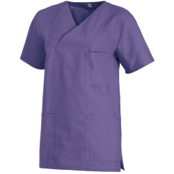 Tunique médicale unisexe enfilage tête manches courtes chez LEIBER