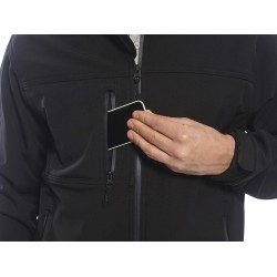 Blouson de travail hiver noir softshell