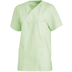 Tunique médicale manches courtes unisexe enfilage tête chez LEIBER