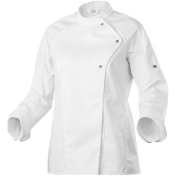 Veste de cuisine femme blanche légère pro et respirante de chez BP