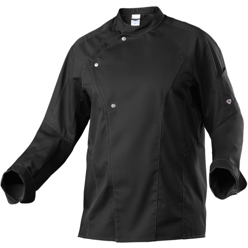Veste de Cuisine Homme Noire, Respirante et Résistante Manches Longues de chez BP