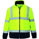 Blouson polaire haute visibilité jaune - NORME EN 20471 -