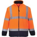 Blouson polaire haute visibilité orange - NORME EN 20471 -