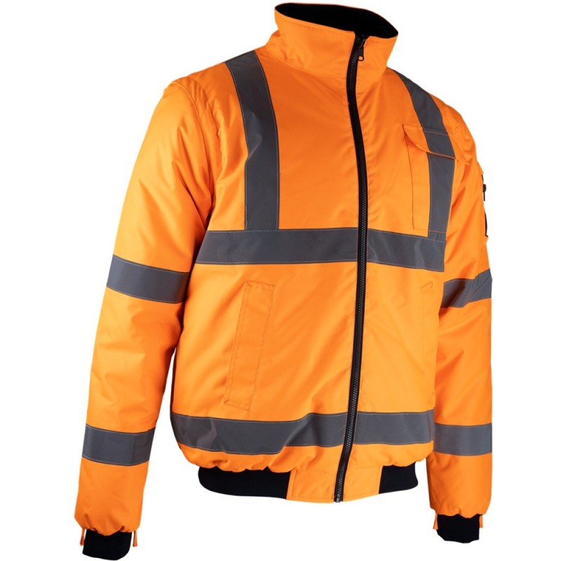 Parka Haute visibilité 4 en 1 LMA - Imperméable, coupe-vent, matelassée