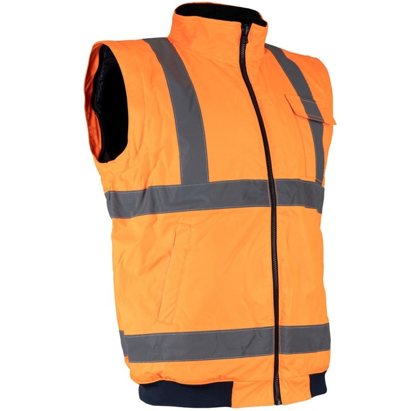 Parka Haute visibilité 4 en 1 LMA - Imperméable, coupe-vent, matelassée