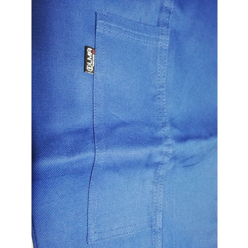 Pantalon de travail GRANDE TAILLE coton bleu de chez LMA