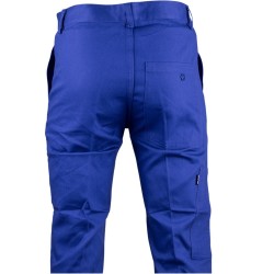 Pantalon de travail GRANDE TAILLE coton bleu de chez LMA