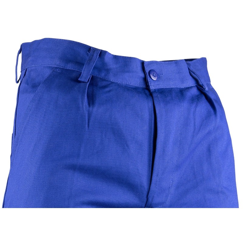 Pantalon de travail GRANDE TAILLE coton bleu de chez LMA