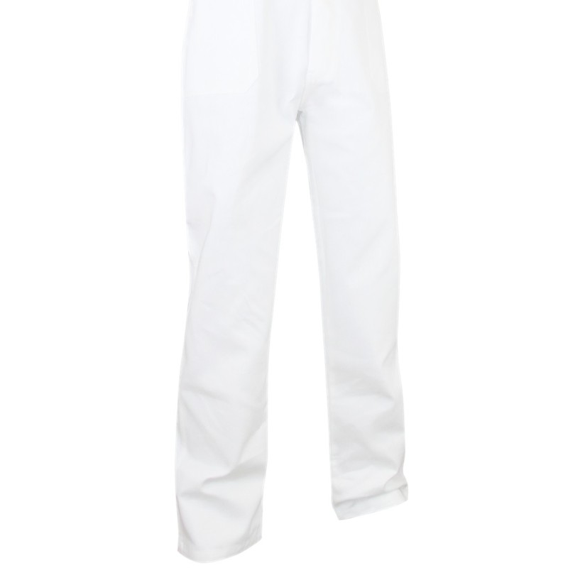 Salopette de peintre coton blanche LMA | Résistante & fonctionnelle | Poches pratiques | 100% coton