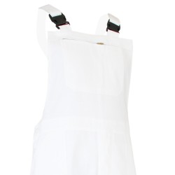 Salopette de peintre coton blanche LMA | Résistante & fonctionnelle | Poches pratiques | 100% coton