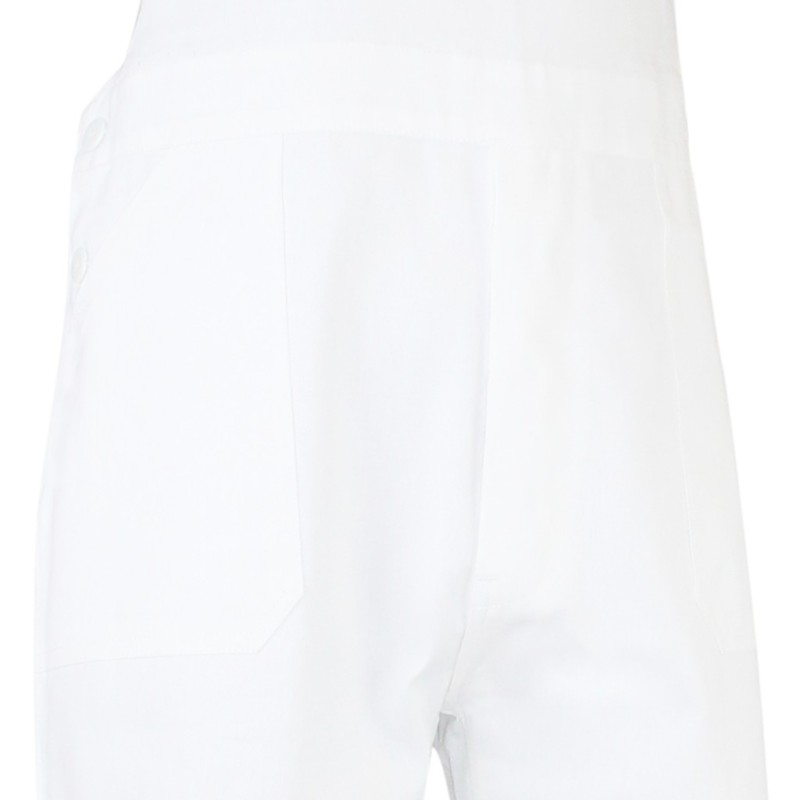 Salopette de peintre coton blanche LMA | Résistante & fonctionnelle | Poches pratiques | 100% coton