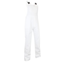 Salopette de peintre coton blanche LMA | Résistante & fonctionnelle | Poches pratiques | 100% coton