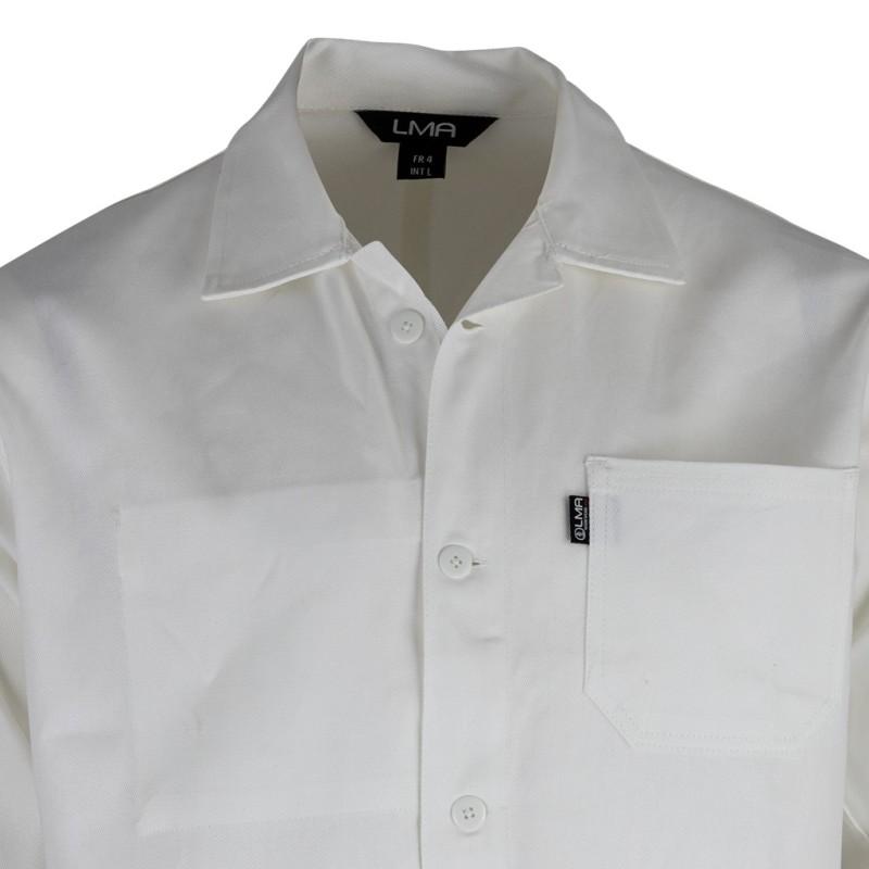 Veste de peintre blanche en coton - LMA - Qualité et fonctionnalité