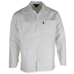 Veste de peintre blanche en coton - LMA - Qualité et fonctionnalité