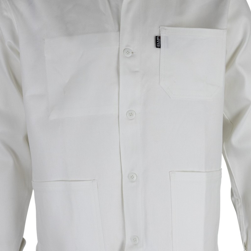Veste de peintre blanche en coton - LMA - Qualité et fonctionnalité