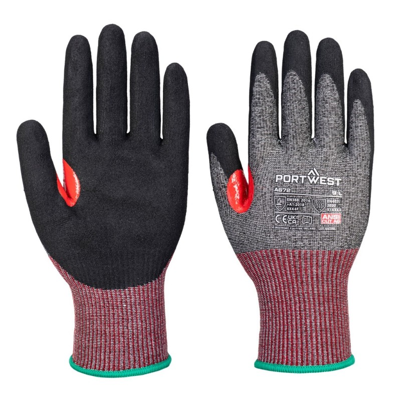 Gant anti-coupure niveau F en mousse de nitrile - Protection maximale et confort optimal