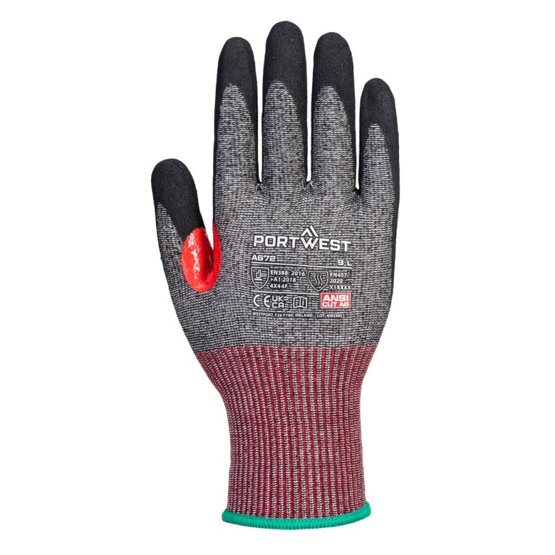 Gant anti-coupure niveau F en mousse de nitrile - Protection maximale et confort optimal