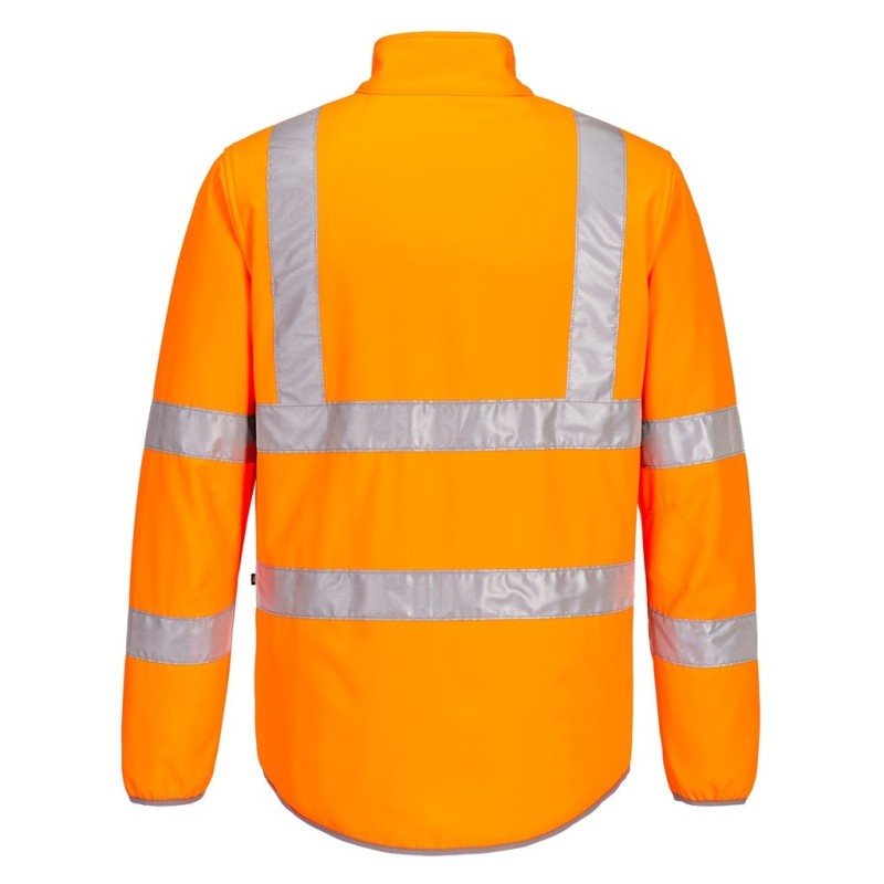 Veste Softshell Haute Visibilité Orange Portwest - Norme EN 20471