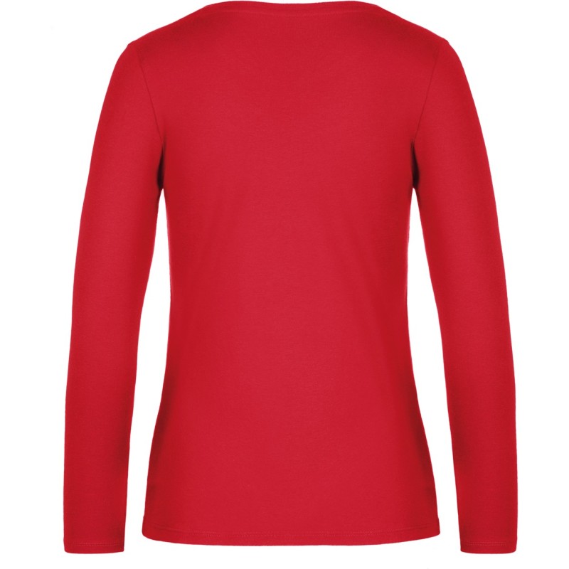 Tee shirt coton Femme Manches Longues B&C | 100% coton durable | 185 g/m²
