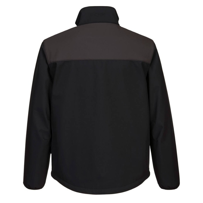 Veste Softshell Noir 2 Couches Bi-Color | PORTWEST | Respirante, Coupe-Vent & Imperméable