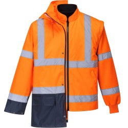Parka de Travail haute visibilité orange 5en1 EN 20471 -ESSENTIEL-