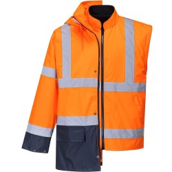 Parka de Travail haute visibilité orange 5en1 EN 20471 -ESSENTIEL-