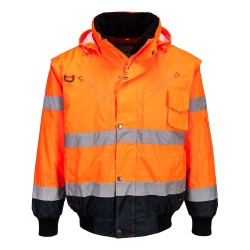 Blouson de travail Haute visibilité 3 en 1 PORTWEST | Norme EN20471
