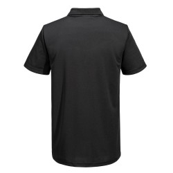 Polo de Travail Noir Respirant | PORTWEST Polo DX4 | Coupe Active | Tissu Premium | Idéal pour la Personnalisation