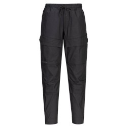 Pantalon de travail Ripstop noir PORTWEST | Confort & Durabilité | Poches multiples | Coupe slim ajustée